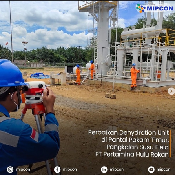 PERBAIKAN DEHYDRATION UNIT DI PANTAI PAKAM TIMUR, PANGKALAN SUSU FIELD PT PERTAMINA HULU ROKAN